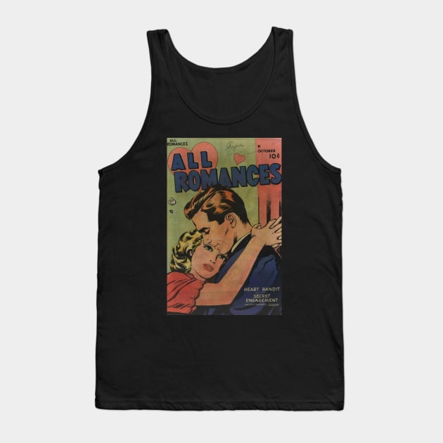 All Romances Classic Comic Book Cover Tank Top by Slightly Unhinged